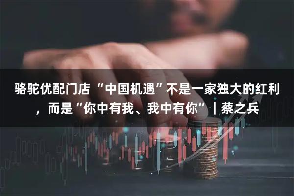骆驼优配门店 “中国机遇”不是一家独大的红利，而是“你中有我、我中有你”｜蔡之兵